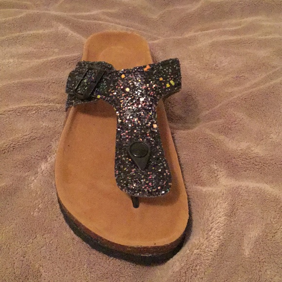 💸PRICE DROP😍Cork Thong Glitter Sandals - Picture 3 of 5